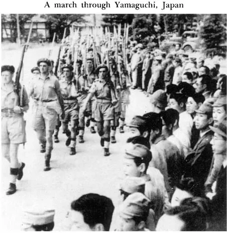 A march through Yamaguchi, Japan
