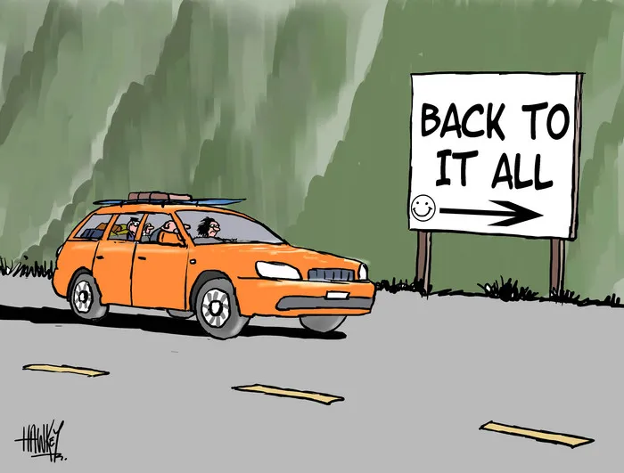 Hawkey, Allan Charles, 1941- :'Back to it all'. 17 January 2012