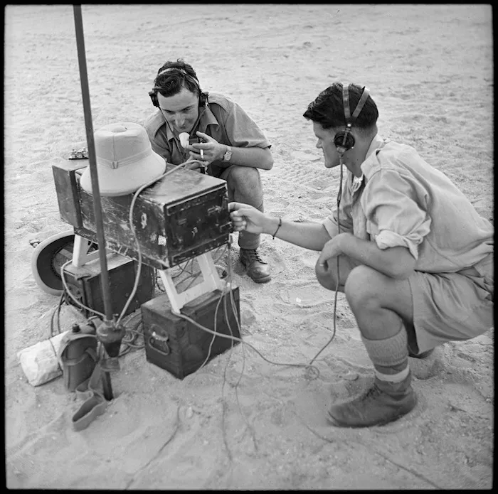 Signallers at the gun position, Egypt