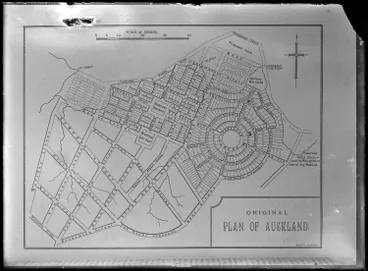 Image: Original plan of Auckland, 1840