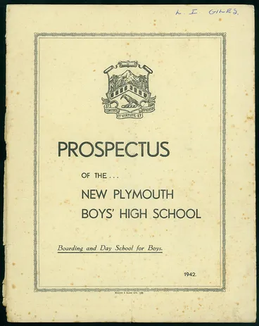 New Plymouth Boys High School Image: New Plymouth Boys High School