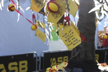 Image: ASB wishing tree, Auckland Lantern Festival.