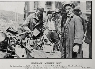 Image: Telegraphs Linesmen Busy