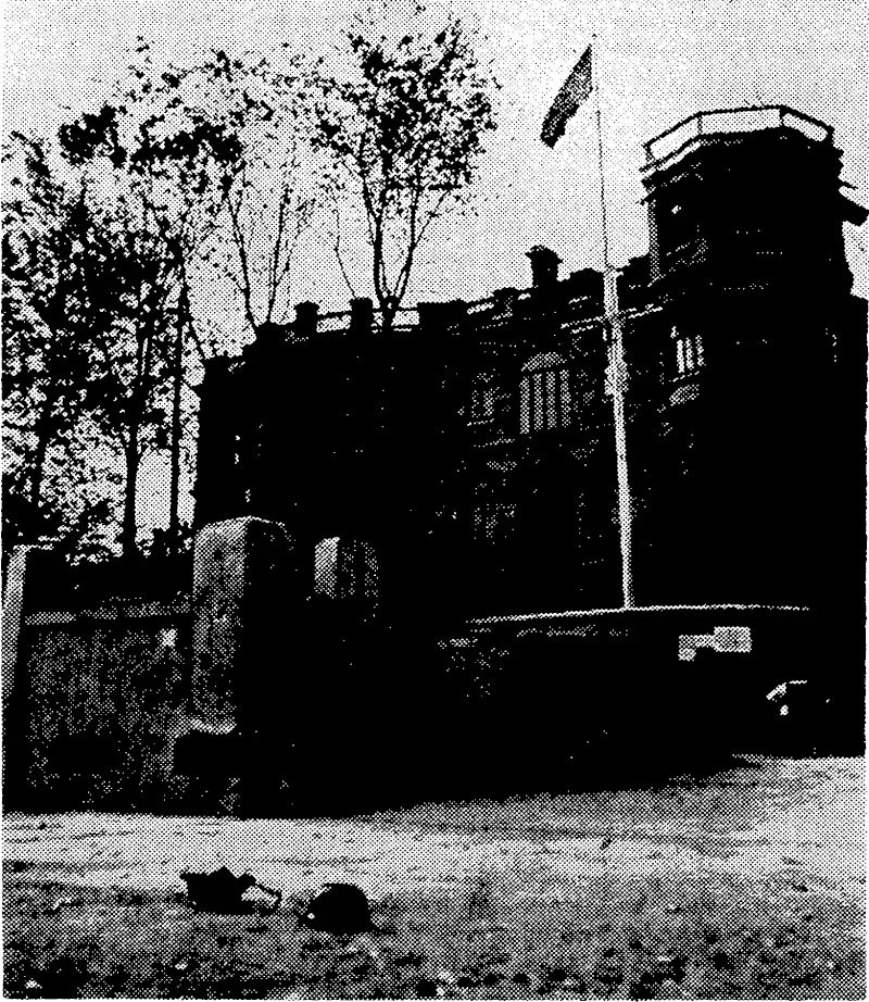 Sport and General" Photo. 'A "pill-box" built by Chinese at the back of the, Soviet Consulate at Hankow, and used in defence of the city against the Japanese advance. (Evening Post, 26 January 1939)
