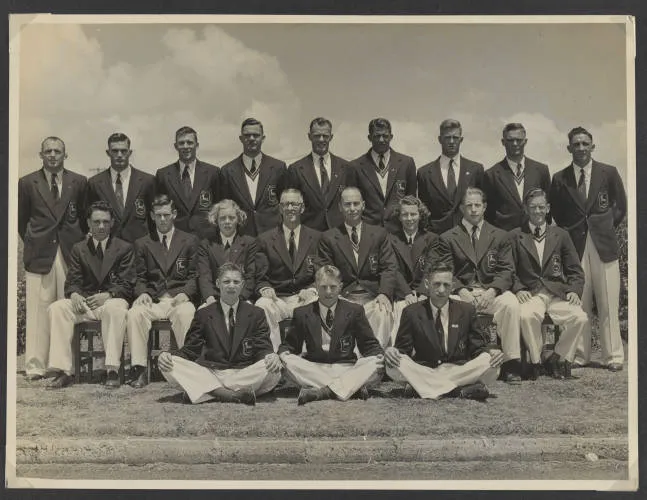 British Empire Games, South African team, Ardmore, 1950