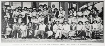 Image: Competitors at the Wellington Ladies' Provincial Golf Championship meeting, held recently at Heretaunga Links