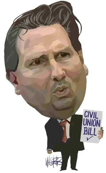 Image: Webb, Murray :Civil Union Bill [tick]. 29 June 2004.