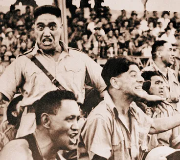 Image: Rousing B Coy haka, Rotorua