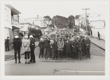 Image: Anti Springbok tour demonstration
