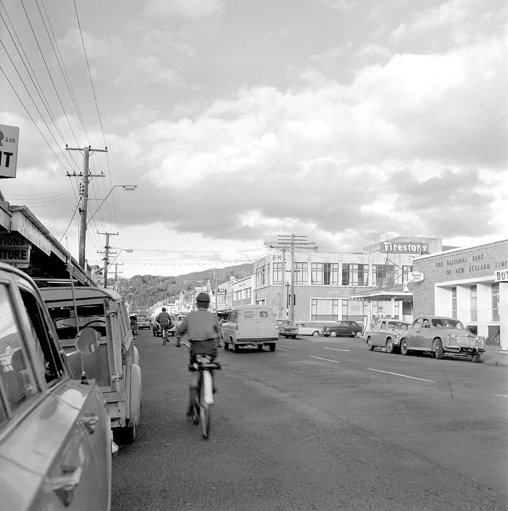 View up Main Street; 1966