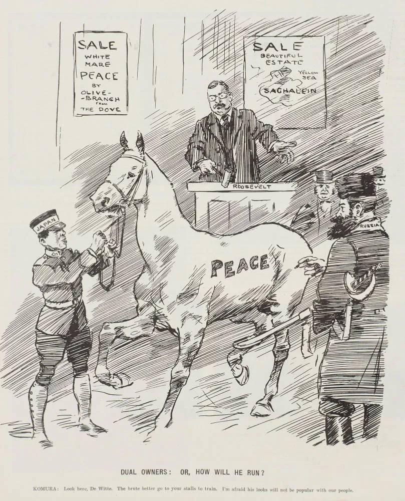 Dual owners: or, how will he run? Komura: Look here, De Witte. The brute better go to your stalls to train. I'm afraid his looks will not be popular with our people