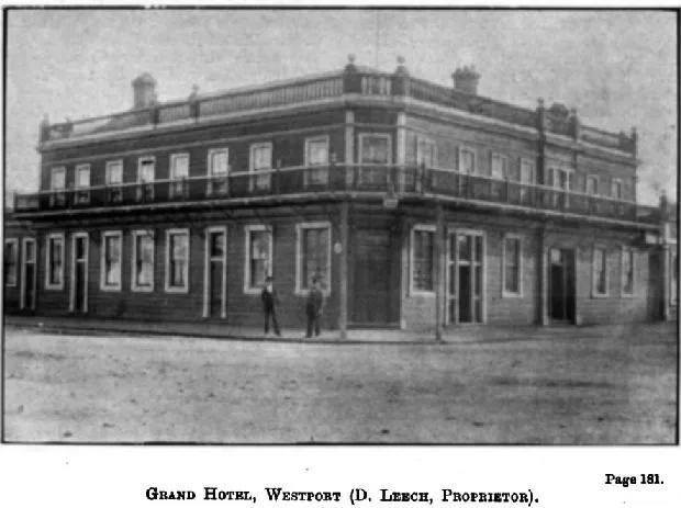 Page 181. — Grand Hotel, Westport (D. Leech, Proprietor)