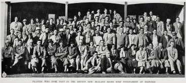 Image: Players who took part in the recent New Zealand Māori golf tournament at Hastings