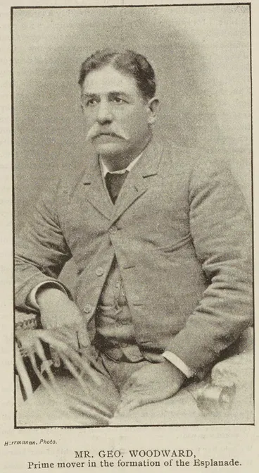 Mr Geo. Woodward, prime mover in the formation of the Esplanade Image: Mr Geo. Woodward, prime mover in the formation of the Esplanade