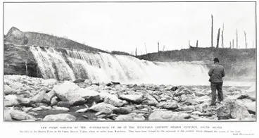 New falls created by the earthquakes of 1929 in the Murchison District, Nelson Province, South Island Image: New falls created by the earthquakes of 1929 in the Murchison District, Nelson Province, South Island