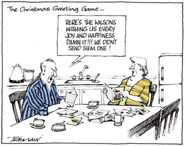 Image: Tremain, Garrick 1941- :The Christmas Greeting Game... 24 December 2012