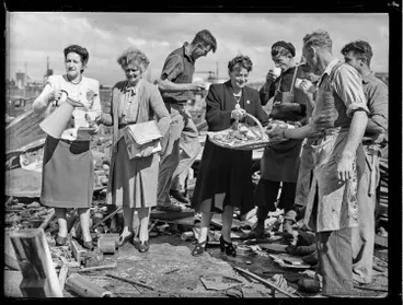 Image: Red Cross Volunteers, Hamilton Tornado, 1948