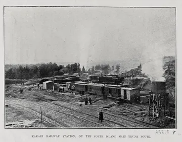 Image: KAKAHI RAILWAY STATION, ON THE NORTH ISLAND MAIN TRUNK ROUTE