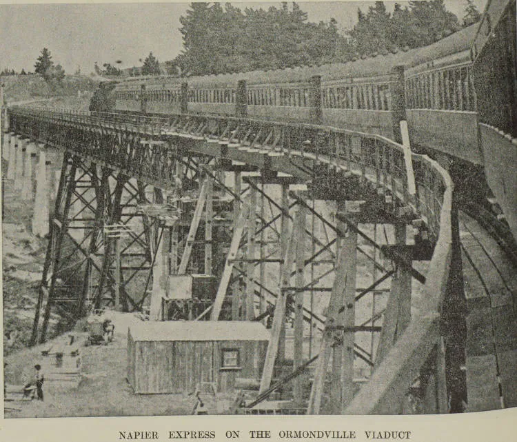 Napier Express on the Ormondville Viaduct