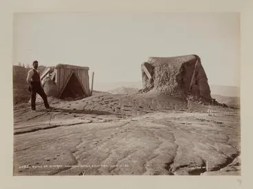 Image: Ruins of Church, Wairoa, after Eruption, June 10, 1886