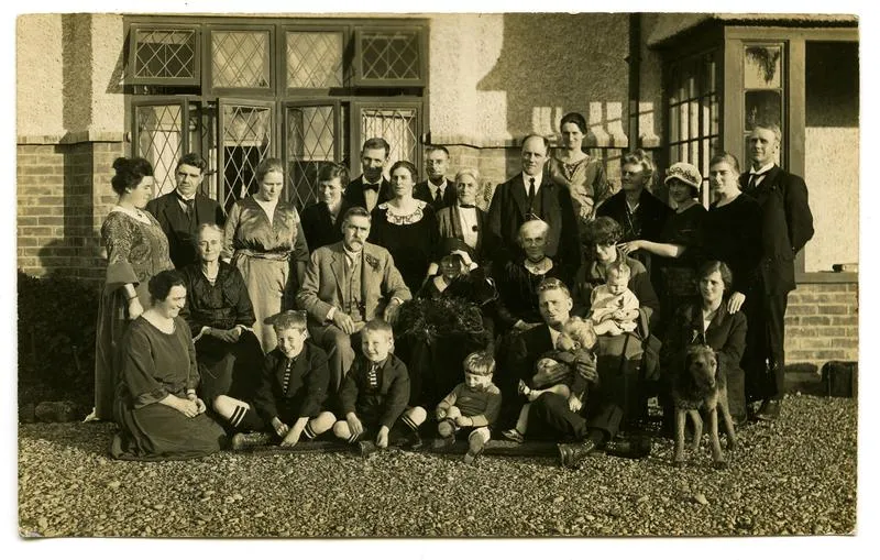 Photograph, Black and White: Lovell-Smith family group, 4 June 1924