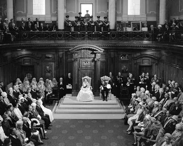 Image: State Opening of Parliament, Legislative Council Chamber, Parliament Buildings, Wellington