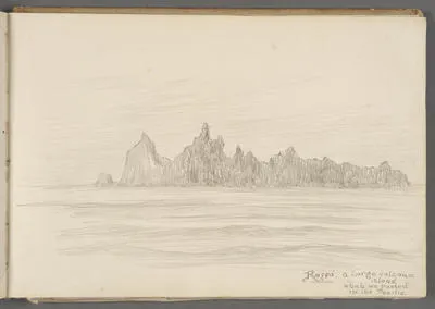 Rappa' a large volcanic island which we passed in the Pacific