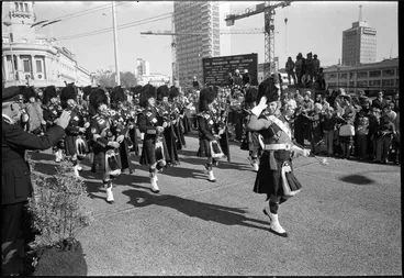 Image: New Zealand Fire Service Parade, Auckland City, 1973