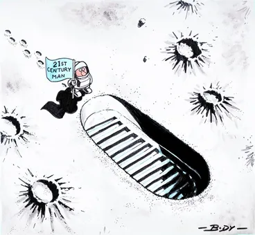 Image: Body, Guy Keverne, 1967-:'21st Century Man.' 27 August 2012