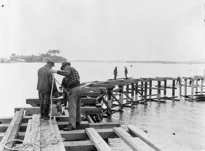 Auckland Harbour Bridge development.