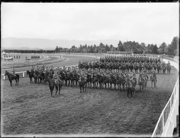 Image: Wellington Mounted Rifles Regiment at Awapuni Camp
