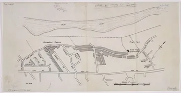 Image: J.E.E, fl 1958 :[Plan of Avalon and part of Taita, Lower Hutt] [map with ms annotations]. 1958
