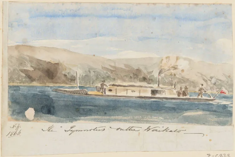 The Gymnotus on the Waikato, 1866