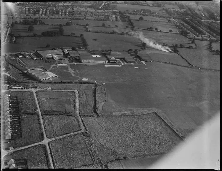 de Havilland Stag Lane Aerodrome from the air
