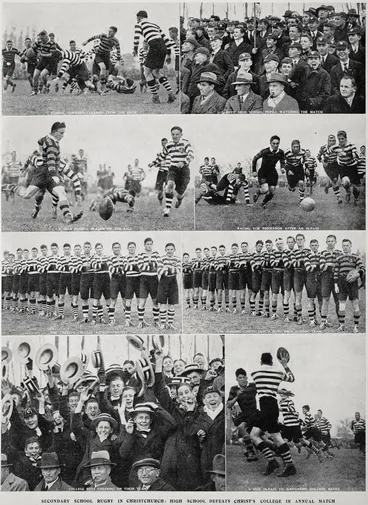Image: Secondary school rugby in Christchurch: High School defeats Christs College in annual match
