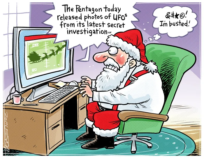 "The Pentagon today release photos of UFOs from its latest secret investigation"