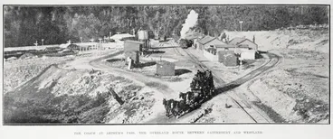 Image: The coach at Arthur's Pass, the overland route between Canterbury and Westland