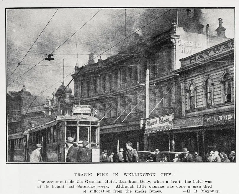 Tragic fire in Wellington City