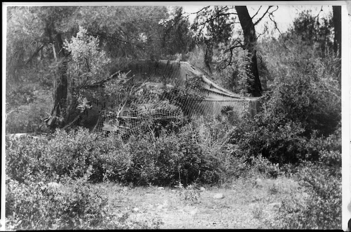 GOC's office in camouflaged truck, Greece