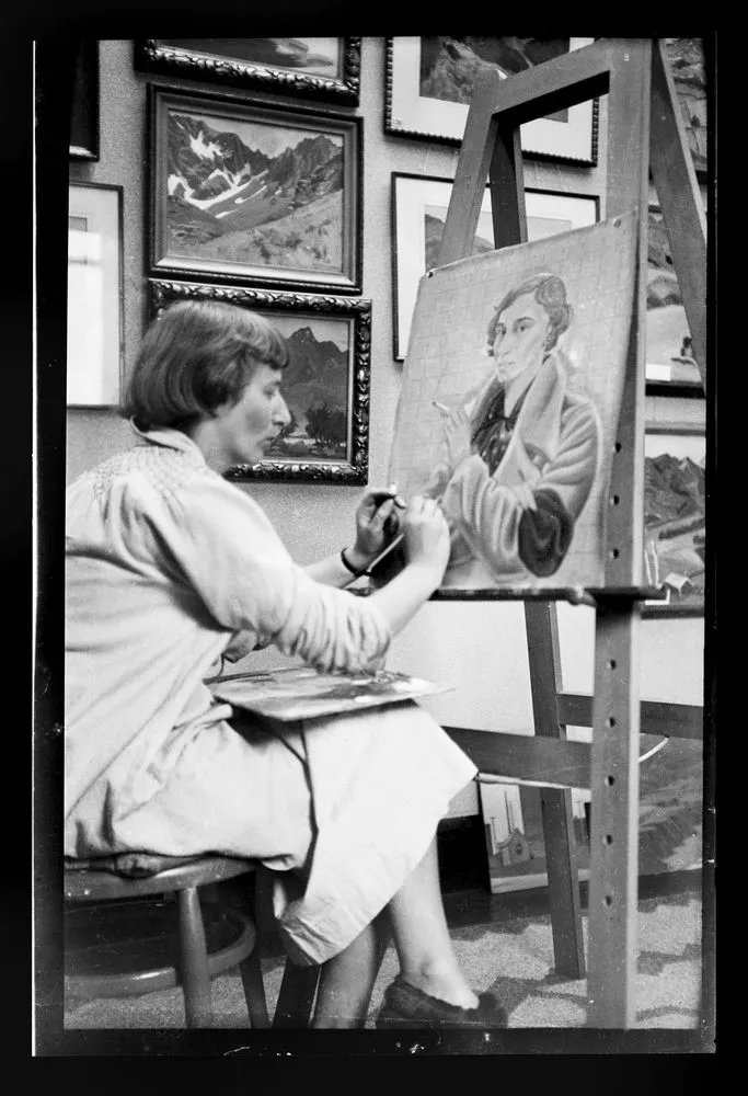 Rita Angus painting Self portrait