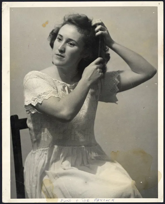 Edith Campion in a production of Juno and the paycock written by Sean O'Casey, staged by Unity Theatre, Wellington