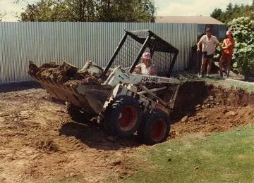 Digging for swimming pool