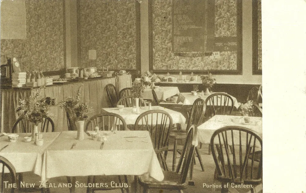 The New Zealand Soldiers Club: portion of canteen