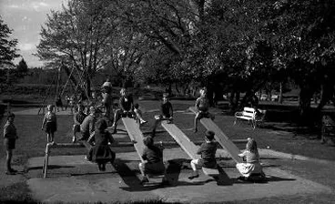 Image: Photograph: Children playing in Queen Elizabeth Park