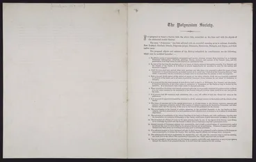 Image: Polynesian Society circular by Stephenson Percy Smith