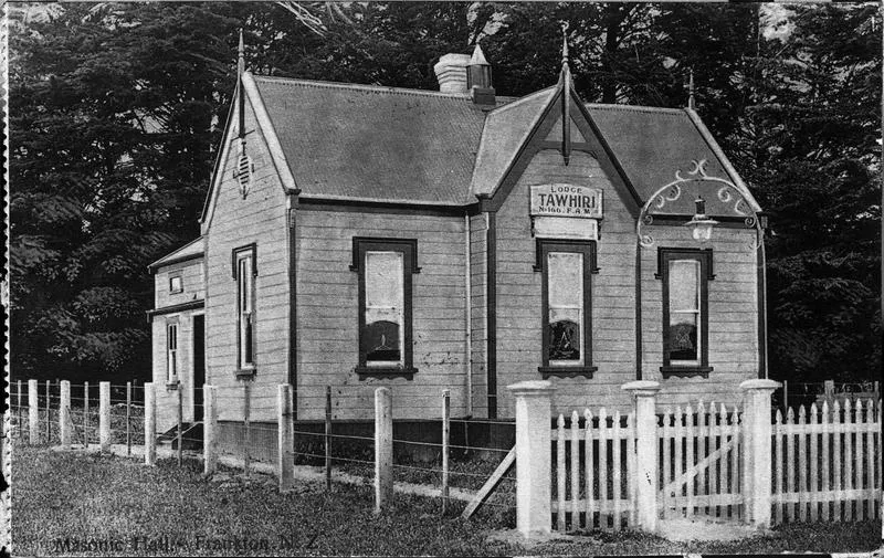 "Masonic Hall. Frankton. N.Z."