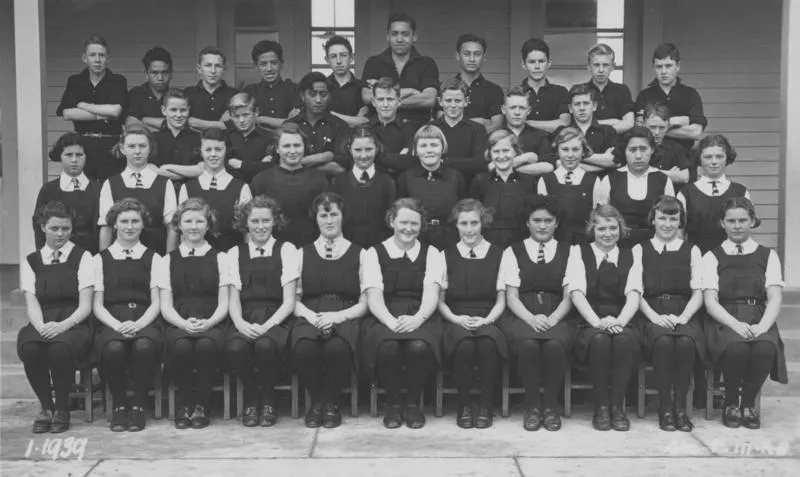 Group portrait, Wairoa District High School