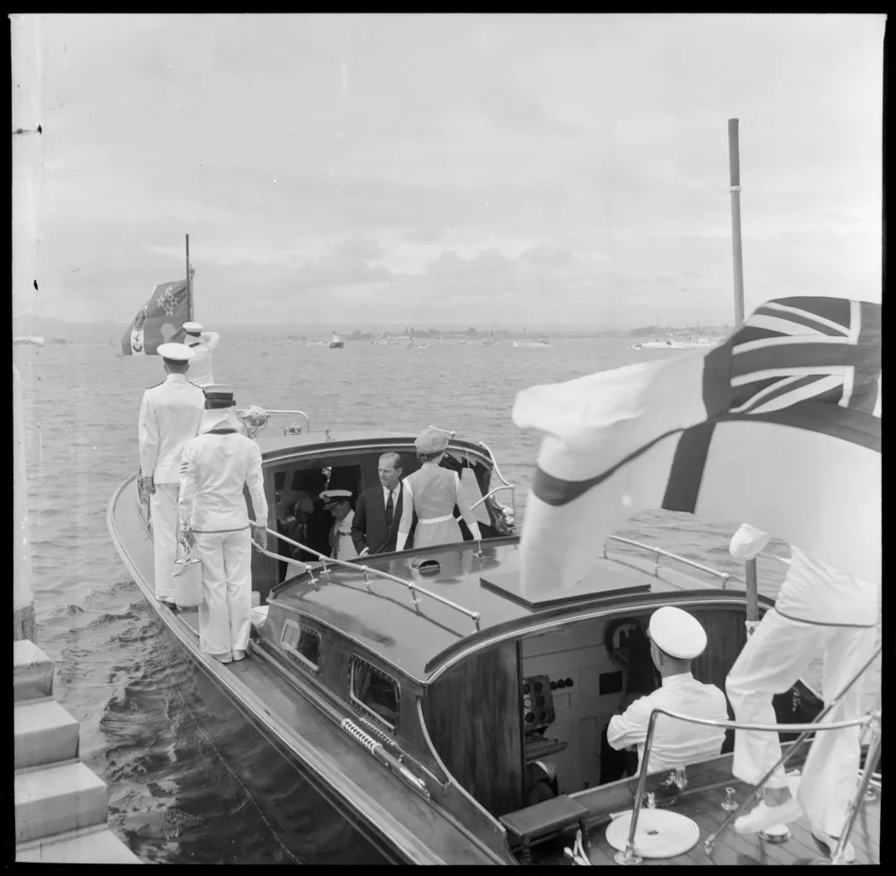 Queen on Royal Barge