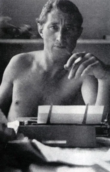 Image: At the typewriter