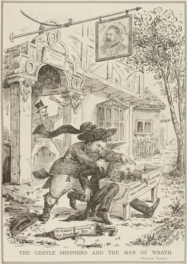 Image: The gentle shepherd and the man of wrath